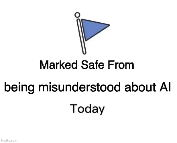 Kirk Williams’s illustration about being misunderstood when discussing AI