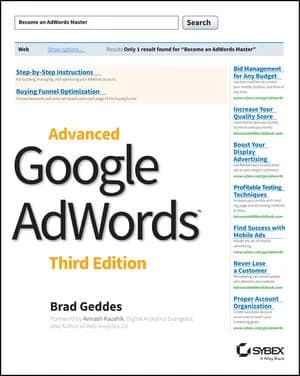 Advanced Google AdWords book cover by Brad Geddes