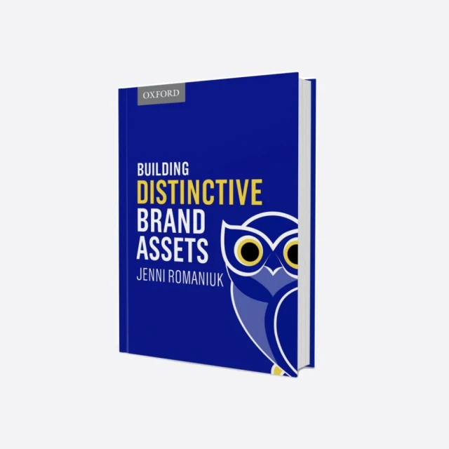 Building Distinctive Brand Assets book cover by Jenni Romaniuk