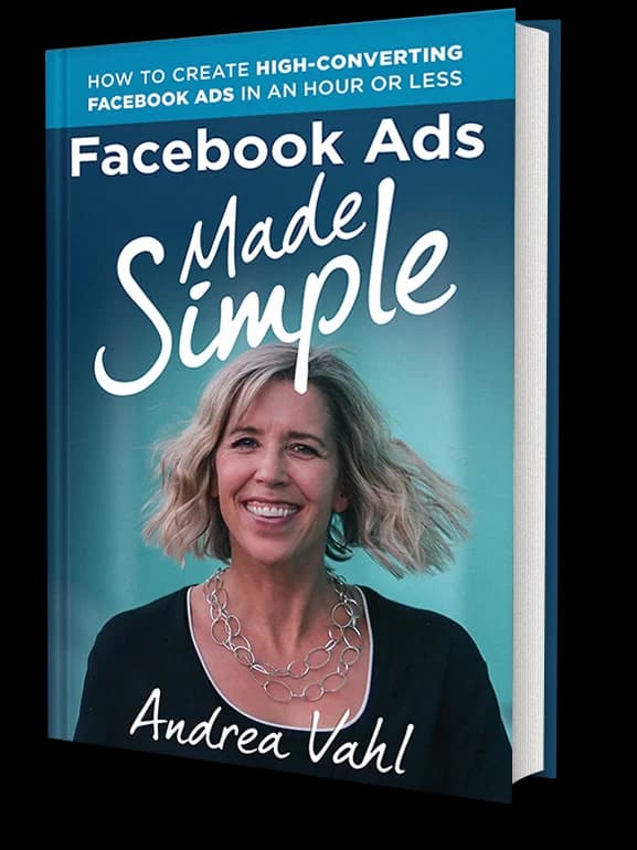 Facebook Ads Made Simple book cover by Andrea Vahl
