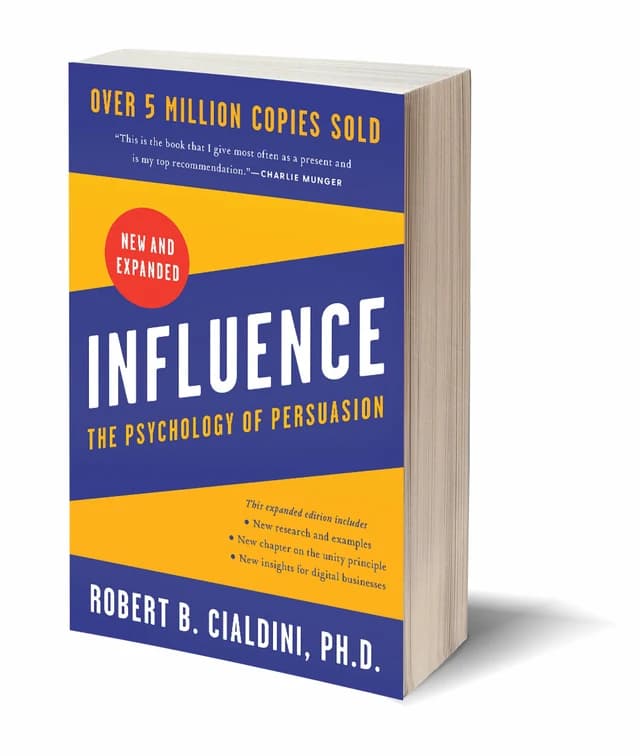 Influence book cover by Robert Cialdini