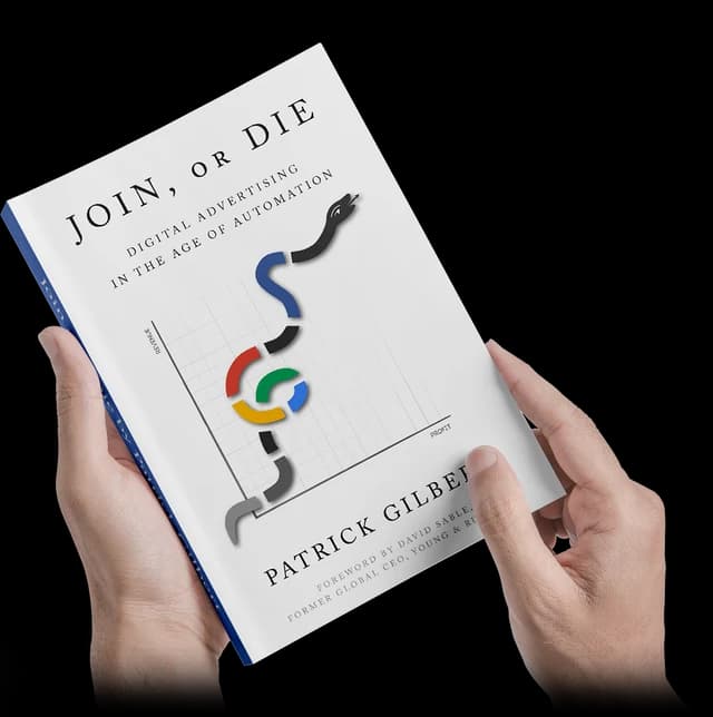 Join or Die book cover by Patrick Gilbert