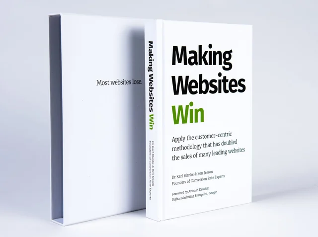 Making Websites Win book cover by Karl Blanks and Ben Jesson