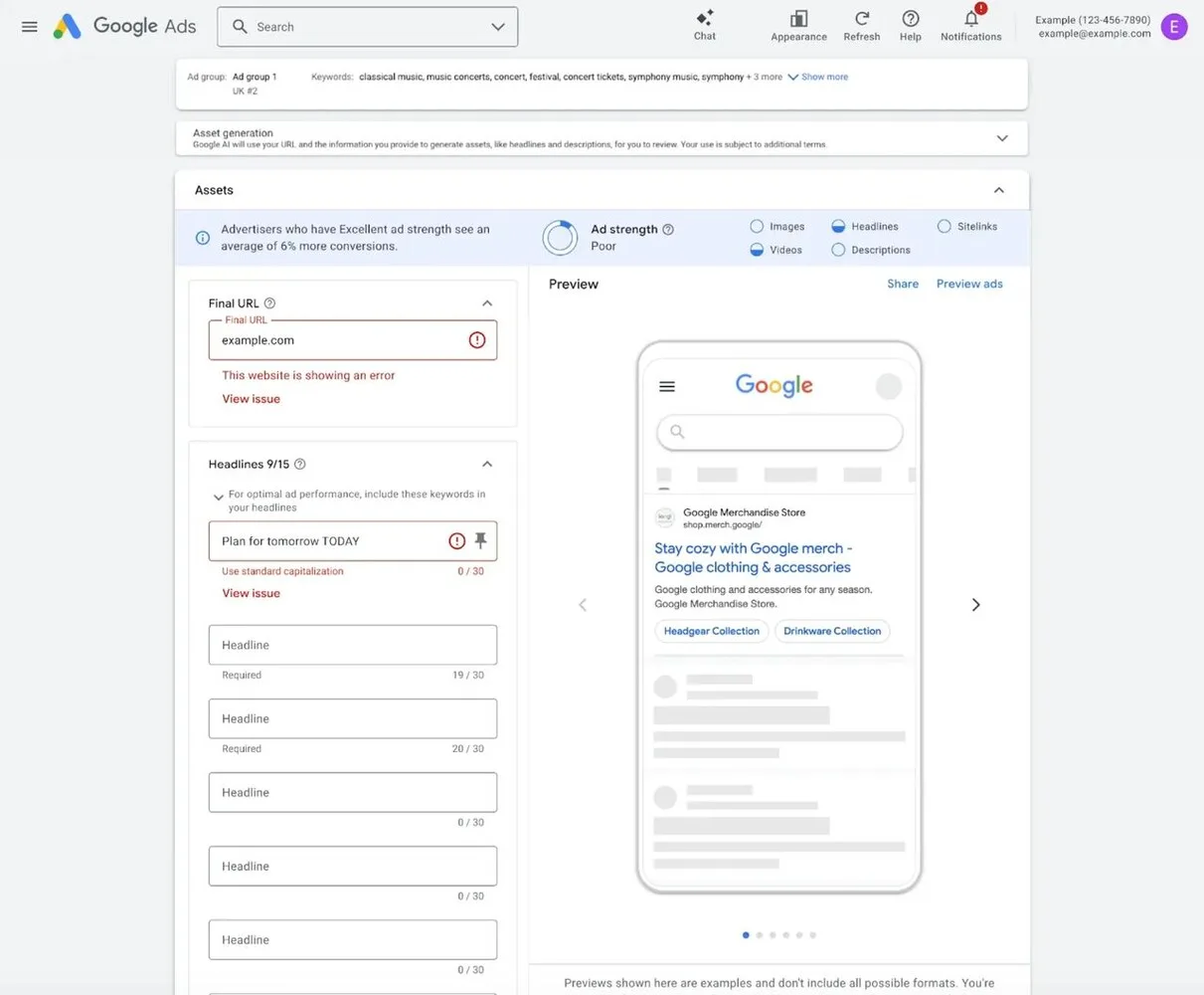 Original newsletter image: Google rolls out real-time policy reviews for Responsive Search Ads