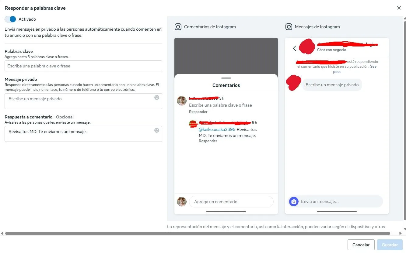 Original newsletter image: Meta Ads Manager now supports direct messaging from Instagram comments