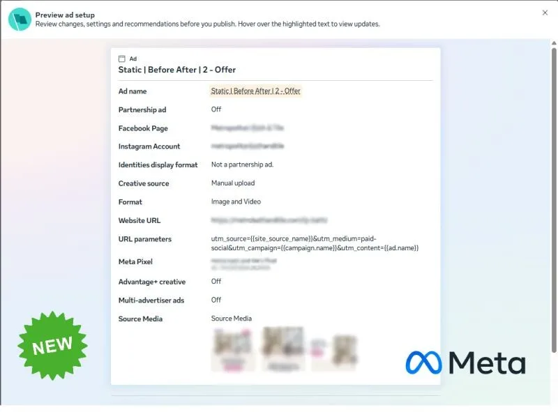Original newsletter image: Meta introduces "Preview to Publish" flow in Ads Manager
