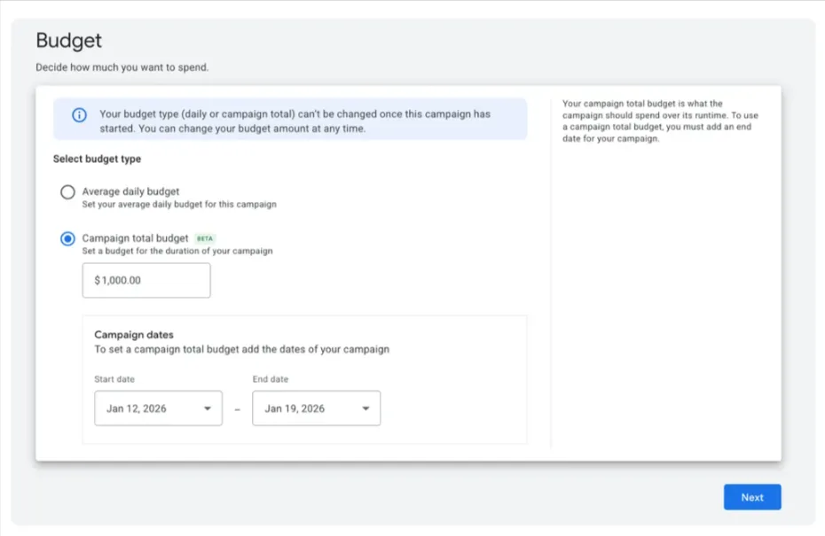 Original newsletter image: Google Ads launches campaign total budgets for Search, PMax, and Shopping