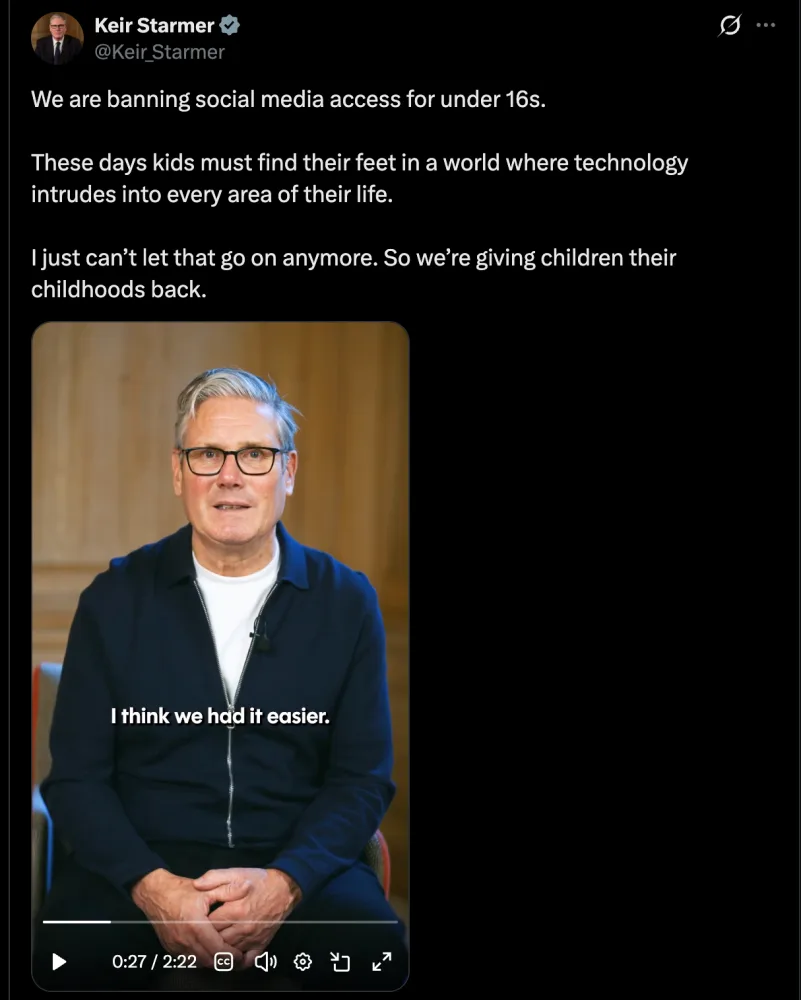 Original newsletter image: The UK's under-16 social media ban forces a rethink of teen marketing