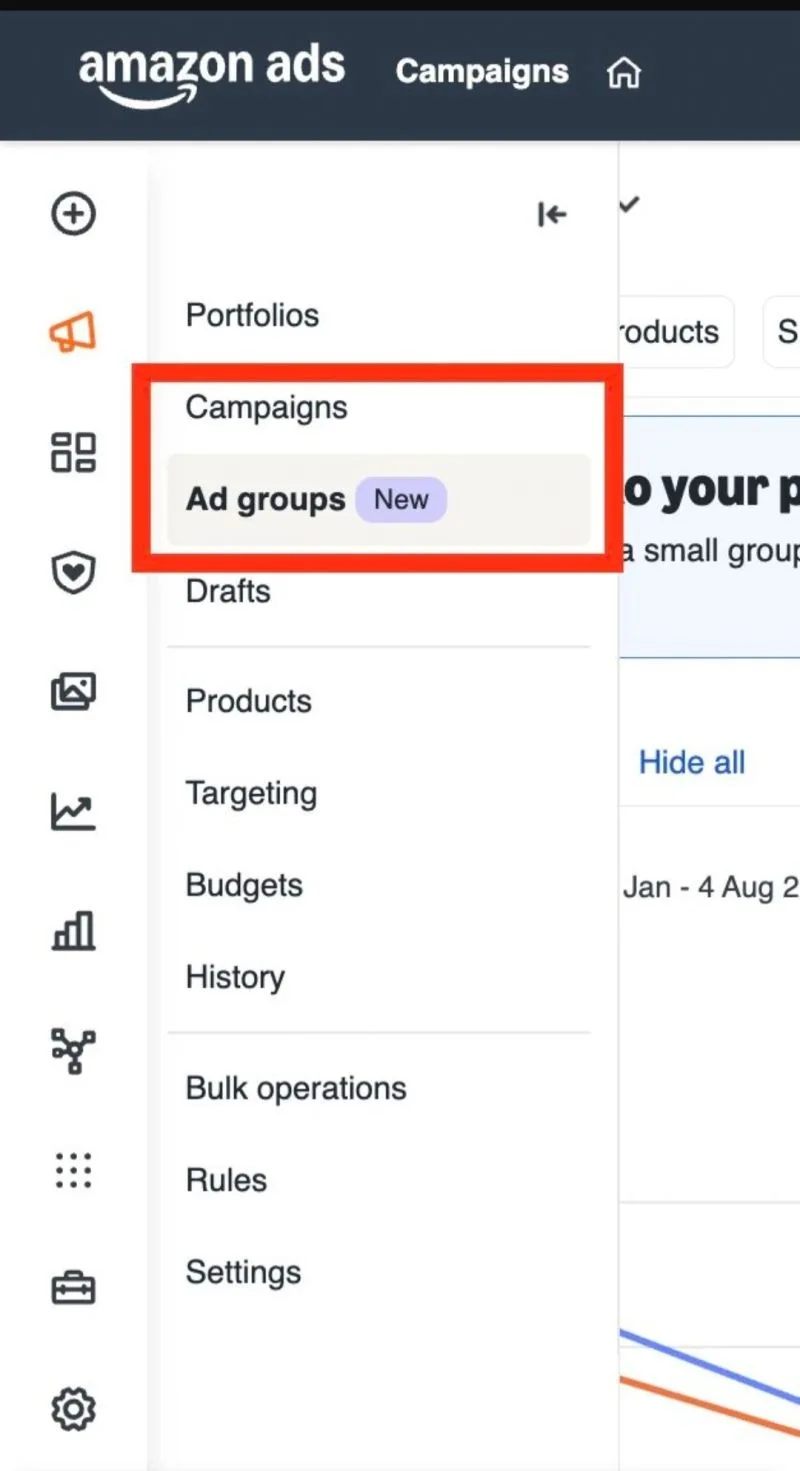 Original newsletter image: A dedicated Ad Groups tab arrives in Amazon Ads