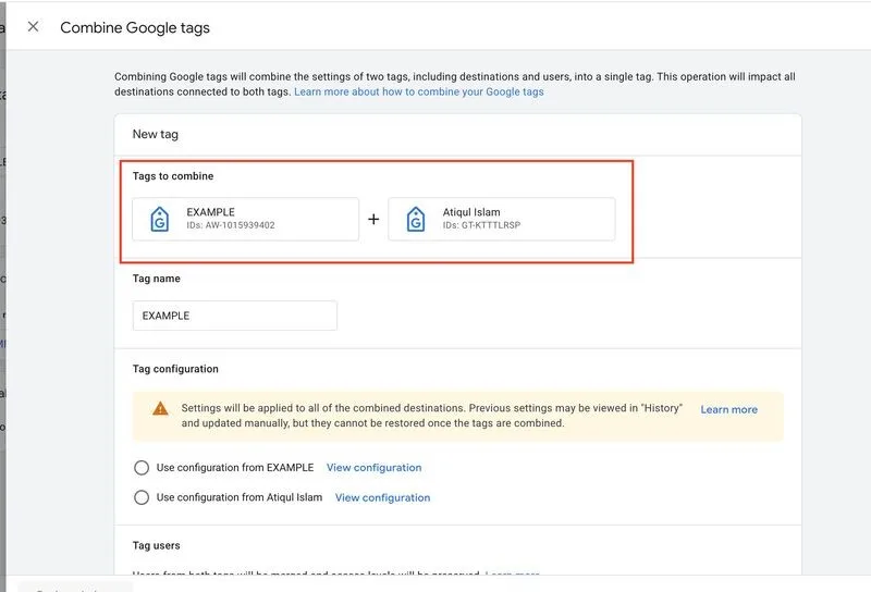 Original newsletter image: Google unifying tag IDs under GT- format, retiring AW- prefix