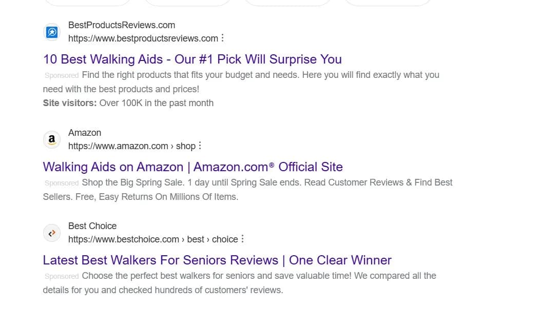 Original newsletter image: Bing tests double-row product ad carousel and near-transparent sponsored labels