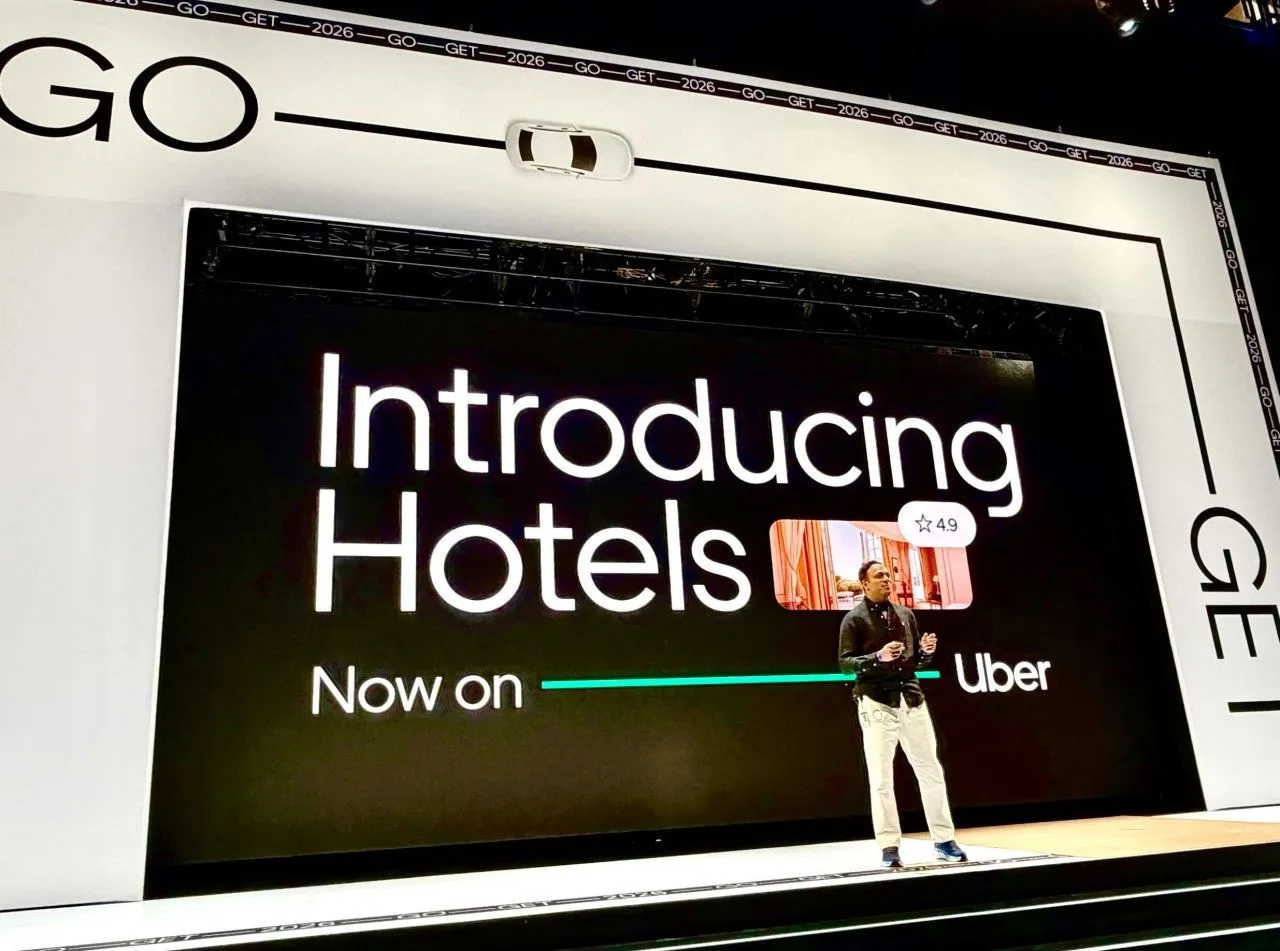 Original newsletter image: Hotels on Uber launches as Uber expands into travel booking