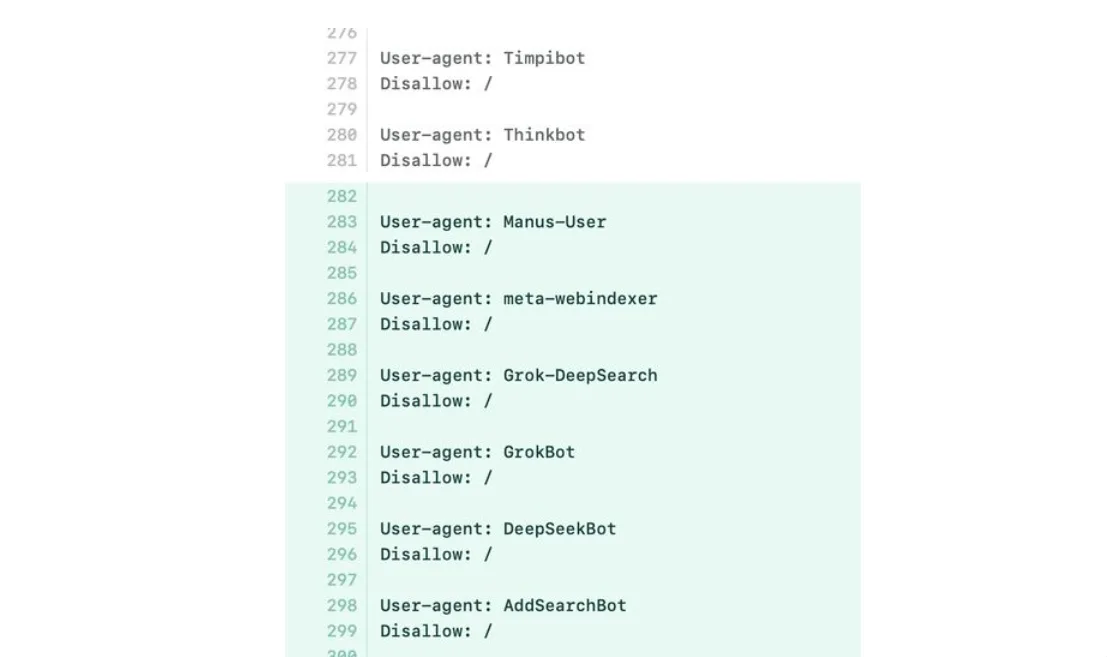 Original newsletter image: Amazon doubles AI bot blocking to 100, adding DeepSeek and xAI/Grok