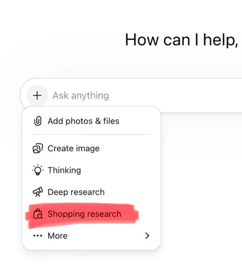 Original newsletter image: ChatGPT kills dedicated Shopping Research feature after speed complaints