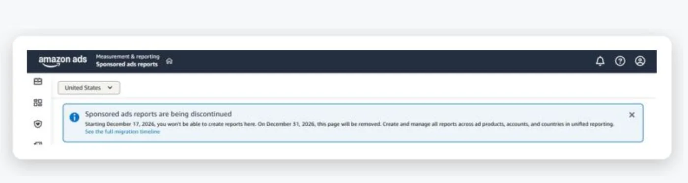Original newsletter image: Amazon retires its Sponsored Ads reports for unified reporting