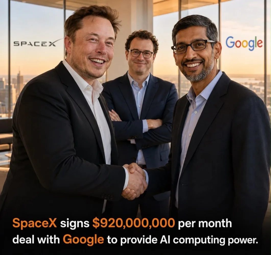 Original newsletter image: Google signs a $30bn deal to rent AI compute from SpaceX