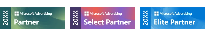 Original newsletter image: Microsoft Advertising announces 2026 Partner Program badges
