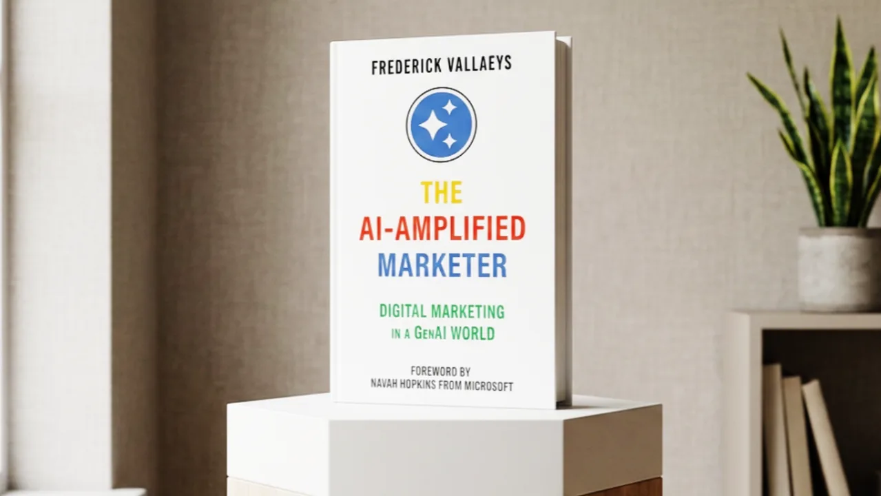 Original newsletter image: Frederick Vallaeys publishes The AI-Amplified Marketer