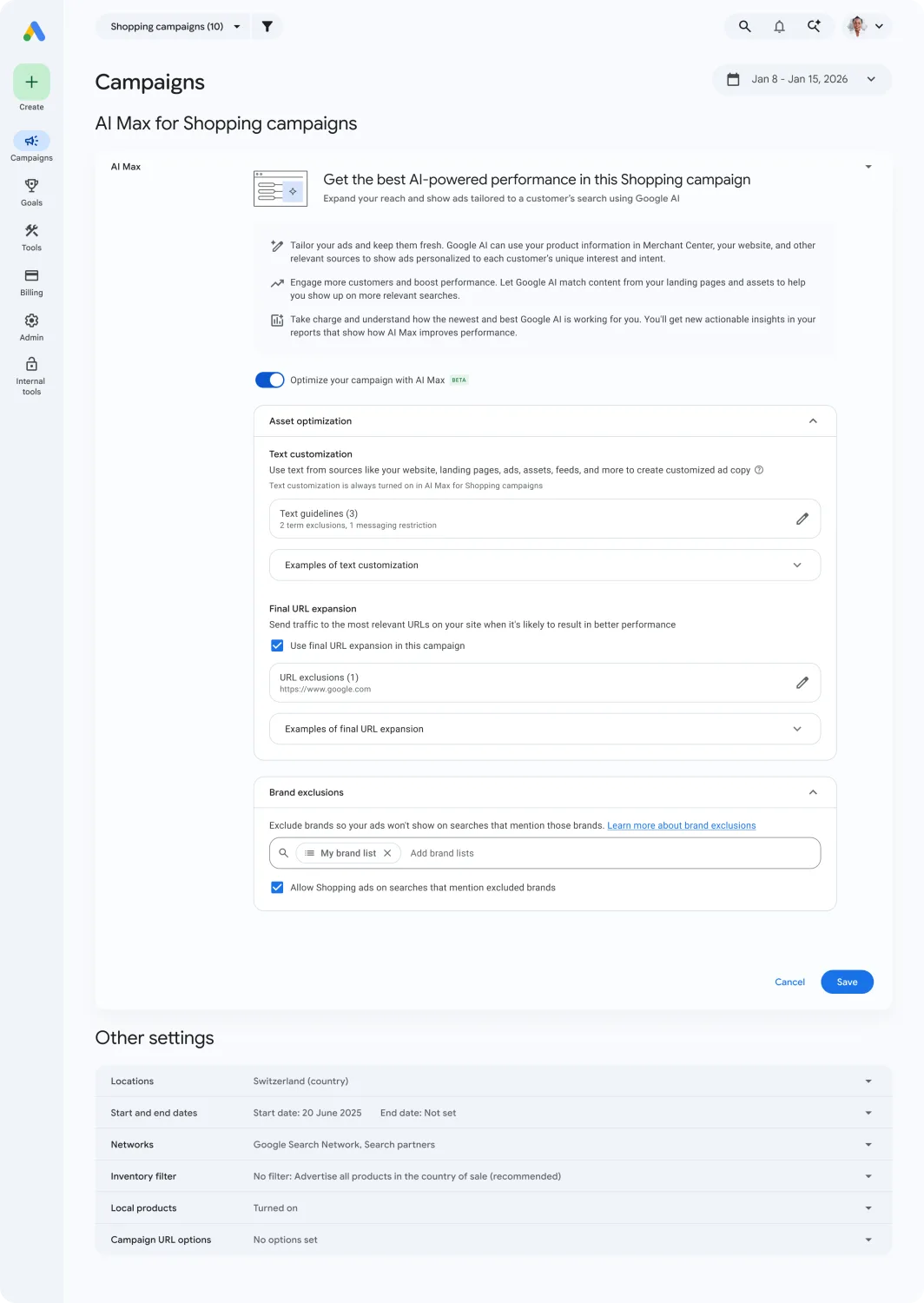 Original newsletter image: AI Max expands to Shopping campaigns to capture conversational queries