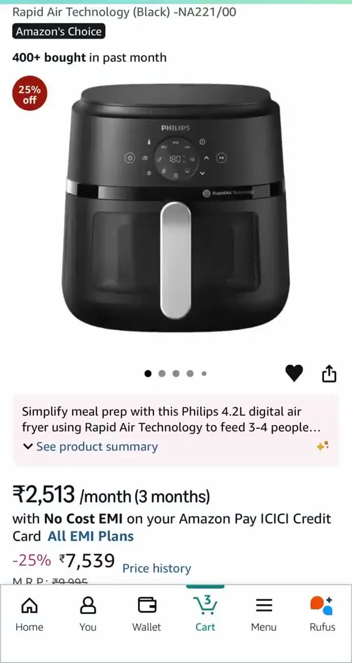 Original video poster: Amazon tests AI-generated product summary on the PDP