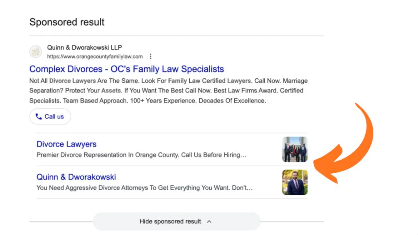Original newsletter image: Google tests image sitelink assets in Search ads