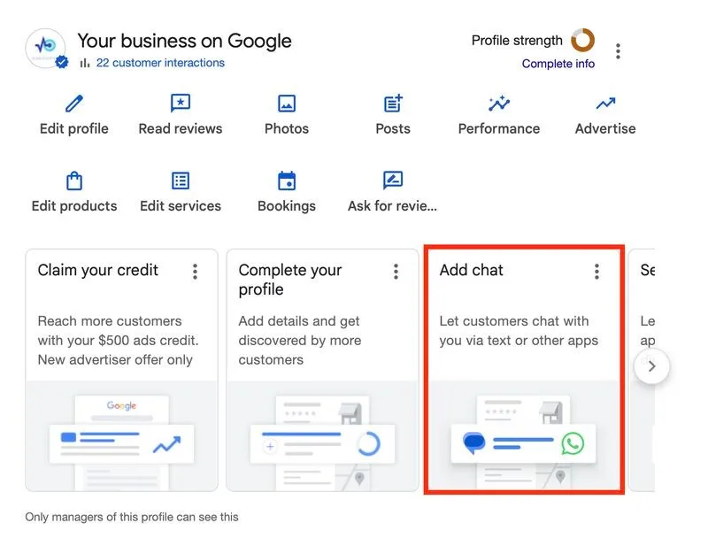 Original newsletter image: Google tests "Text Message" button in mobile Local Pack listings