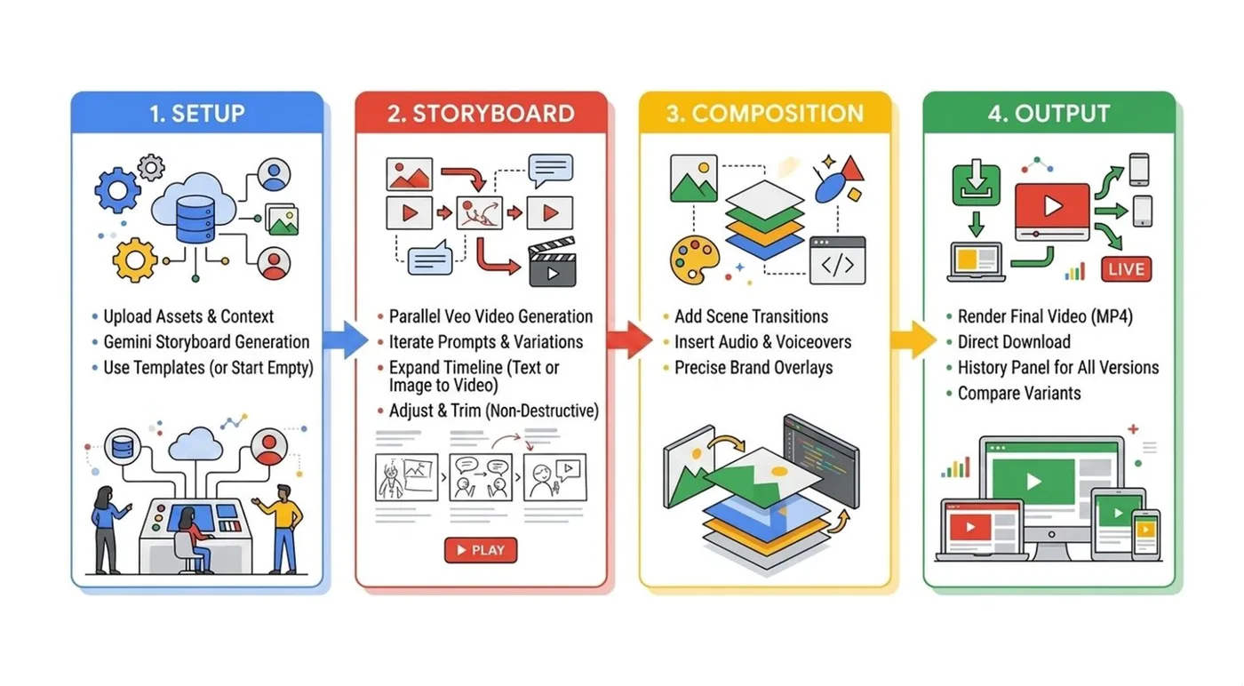 Original newsletter image: Google releases Scene Machine, an open-source tool that turns product images into video ads