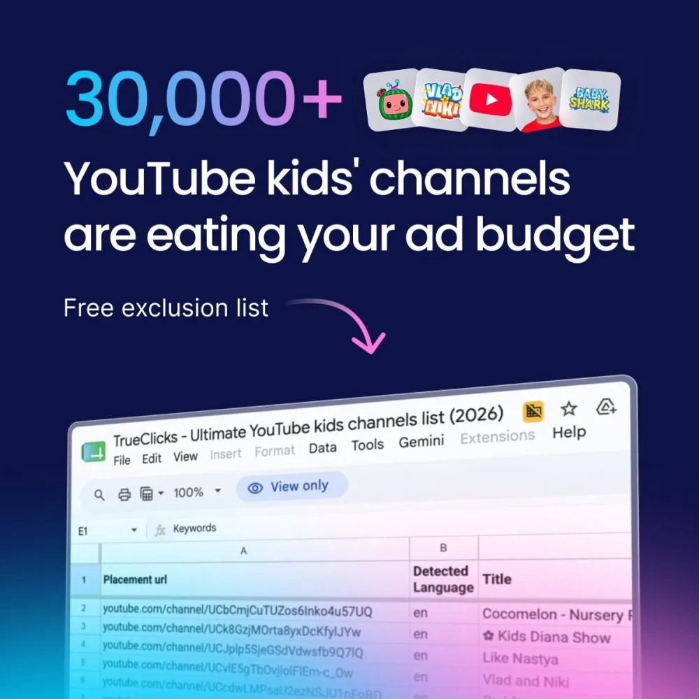 Original newsletter image: Excluding kids' content placements remains a constant battle