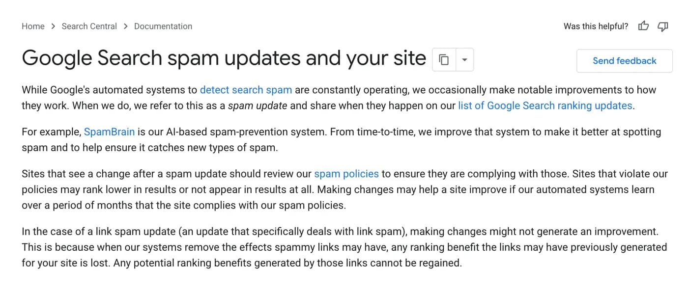 Original newsletter image: Google releases the June 2026 spam update