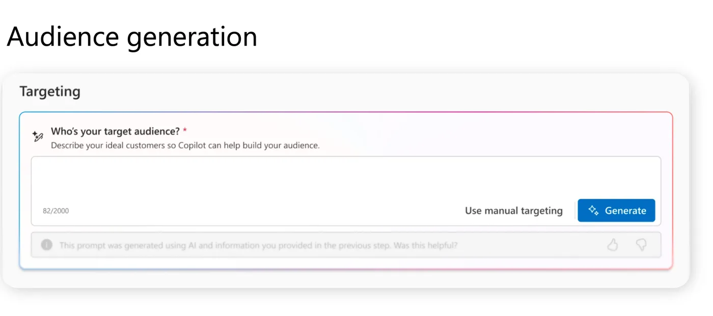Original newsletter image: Audience generation via Copilot prompts