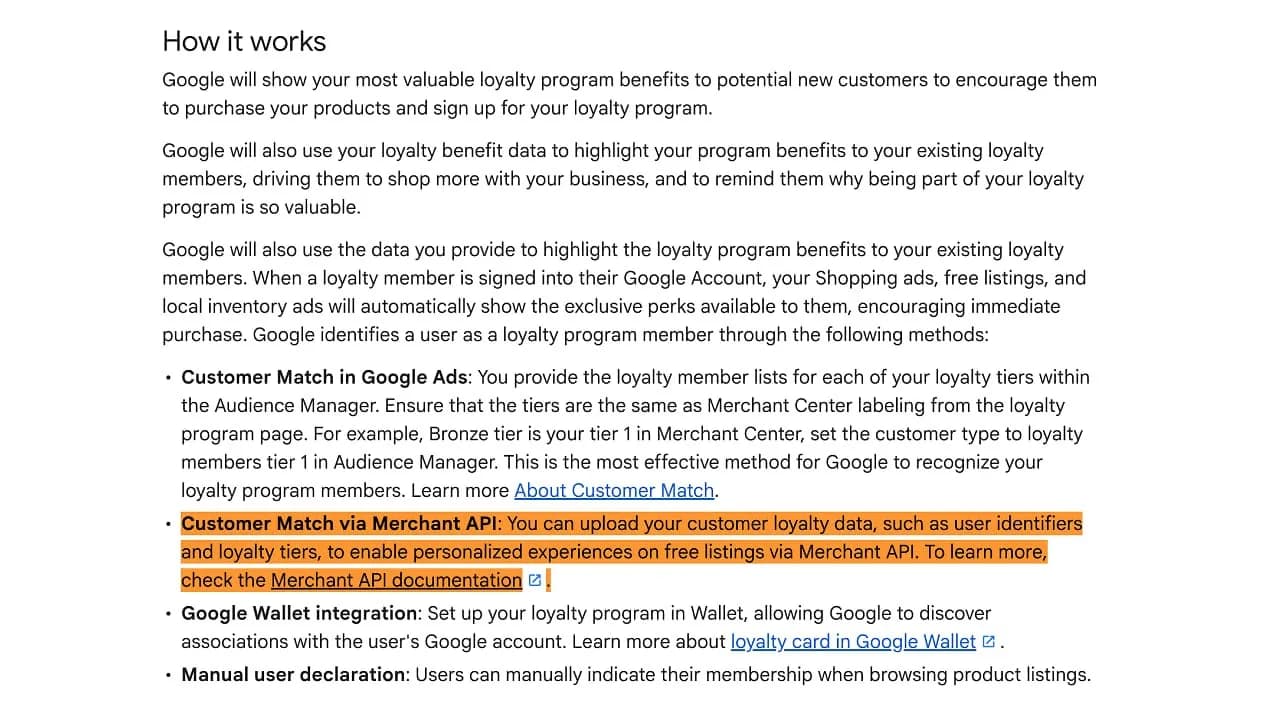 Original newsletter image: Customer Match uploads arrive through the Merchant Centre