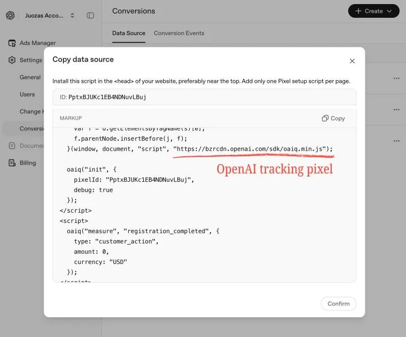 Original newsletter image: OpenAI launches tracking pixel for ChatGPT ads