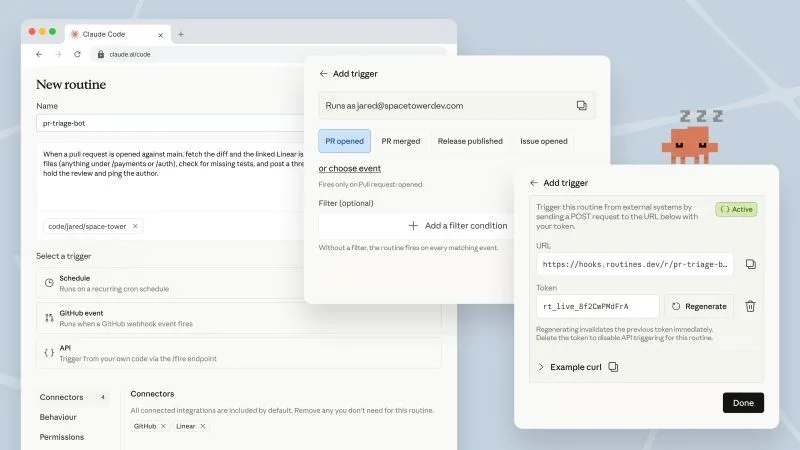 Original newsletter image: Claude Code Routines launch in research preview