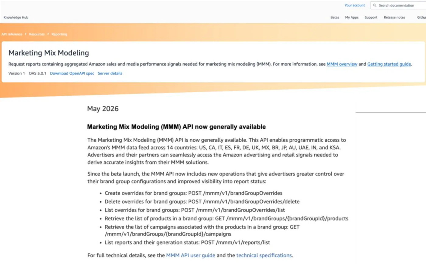Original newsletter image: Amazon opens Marketing Mix Modelling API to all advertisers