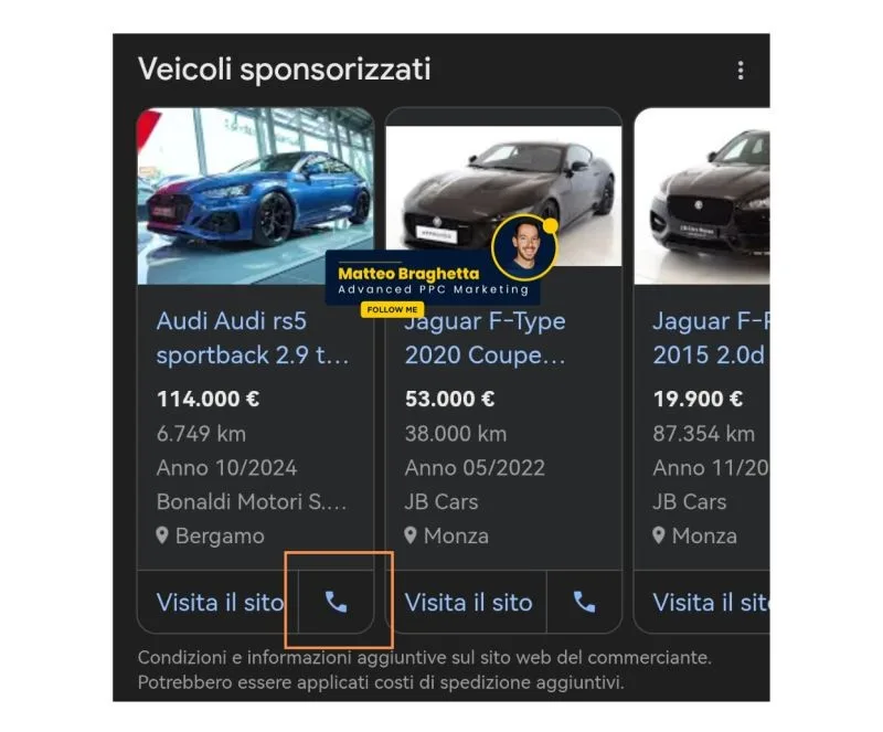 Original newsletter image: Google Ads adds Call Assets to Vehicle Ads