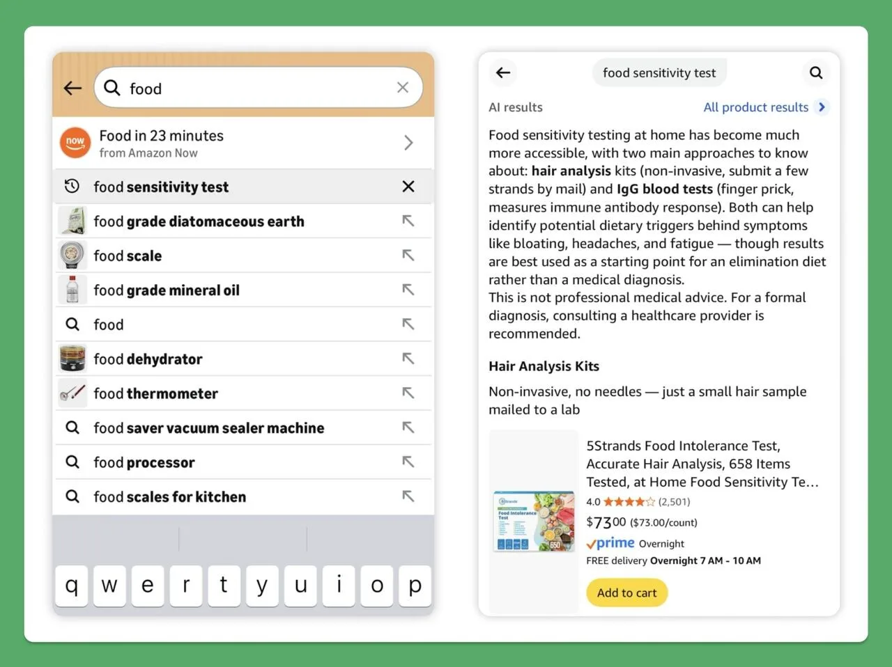 Original newsletter image: Amazon tests Rufus-first search experience on mobile