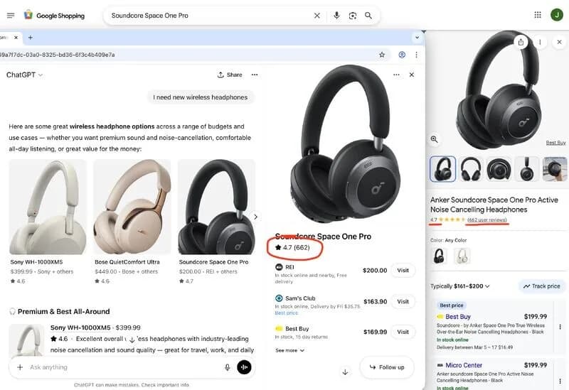Original newsletter image: ChatGPT merchant dashboard spotted for product feed management