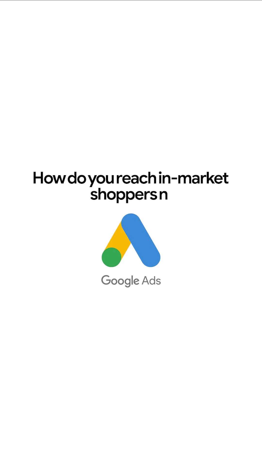 Google Ads video poster for its local sales and measurement announcement