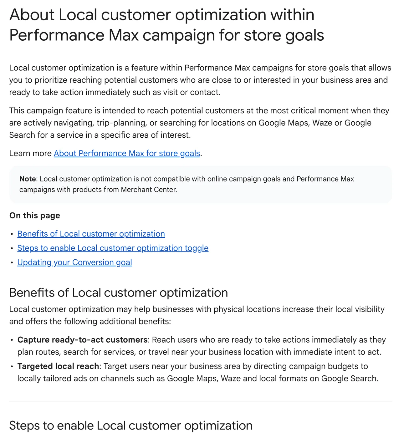 Local Google Ads Help Doc