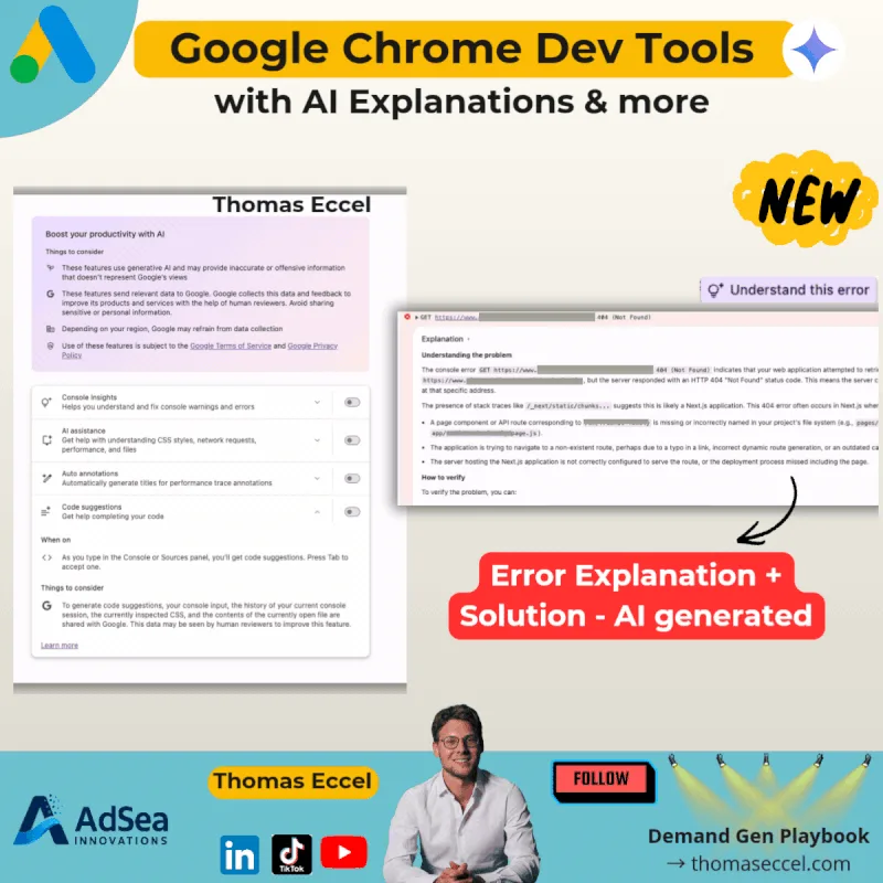 Chrome Developer Tools AI Gemini