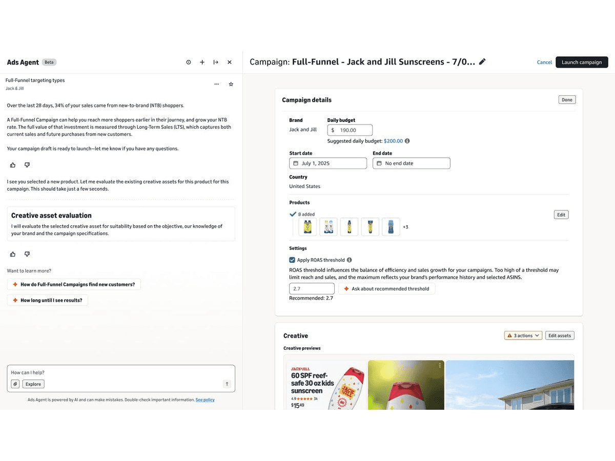 Full-Funnel Campaigns enter open beta for US advertisers selling on Amazon