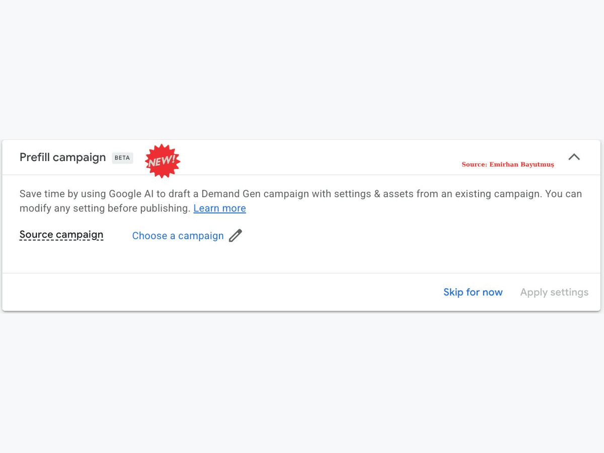 Demand Gen prefilled message guidance