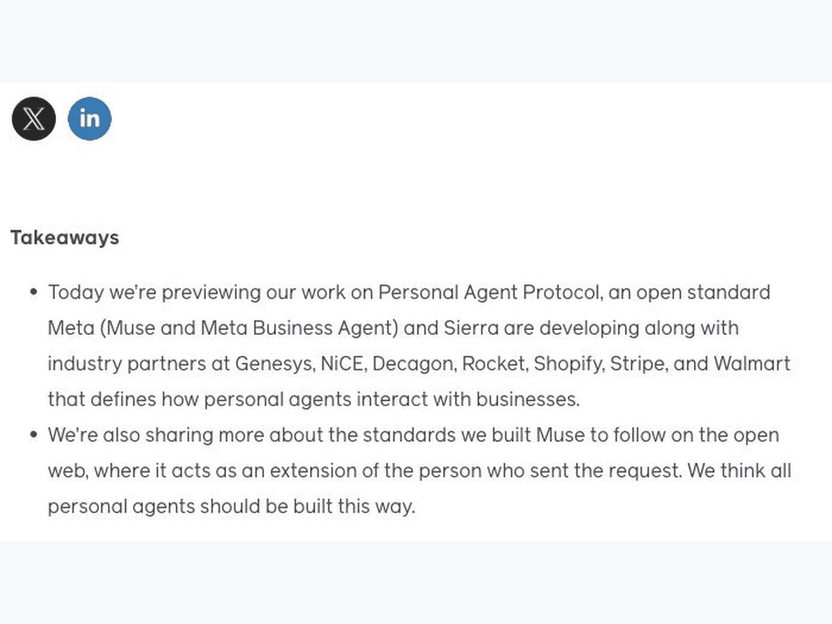 Meta’s source article introduces Personal Agent Protocol and its development status.