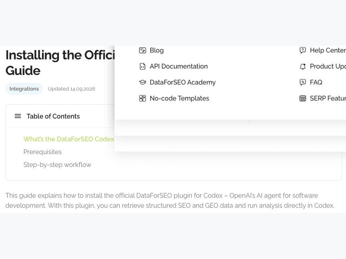 DataForSEO’s Codex plugin connects research prompts to live data , original source visual