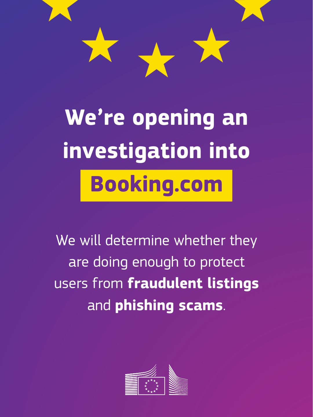 Original source illustration for EU investigation into Booking.com includes promoted-listing transparency.