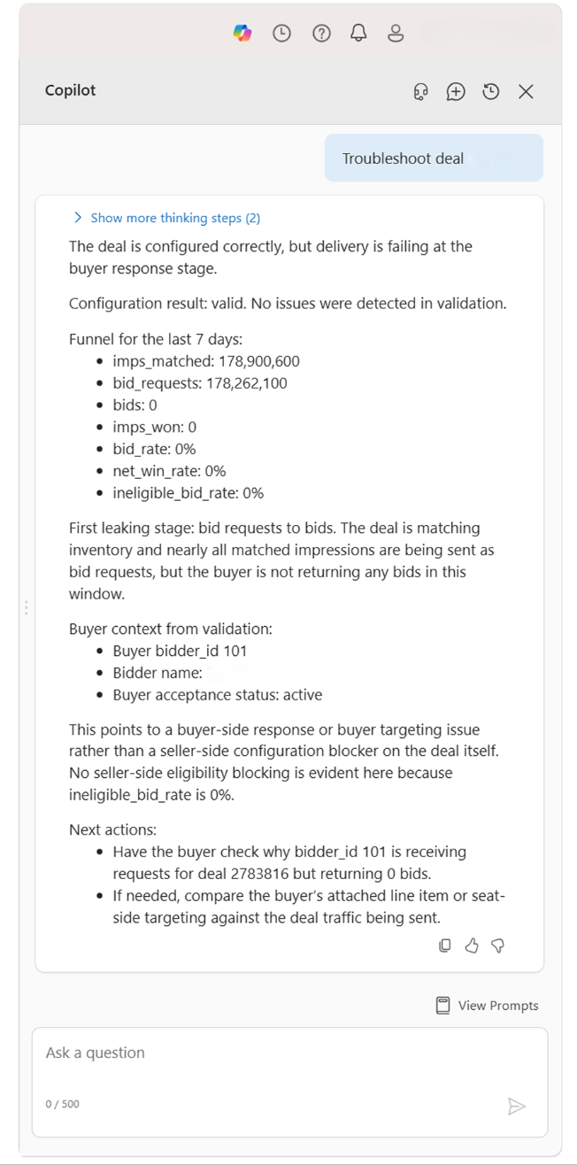 Microsoft Monetize adds Copilot deal troubleshooting and retires the AppNexus Prebid adapter in early 2027. Source image from the published Week 43 newsletter.