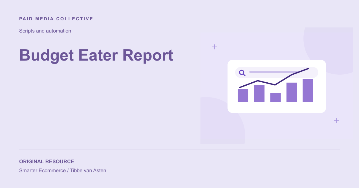 Paid Media Collective library artwork for Budget Eater Report