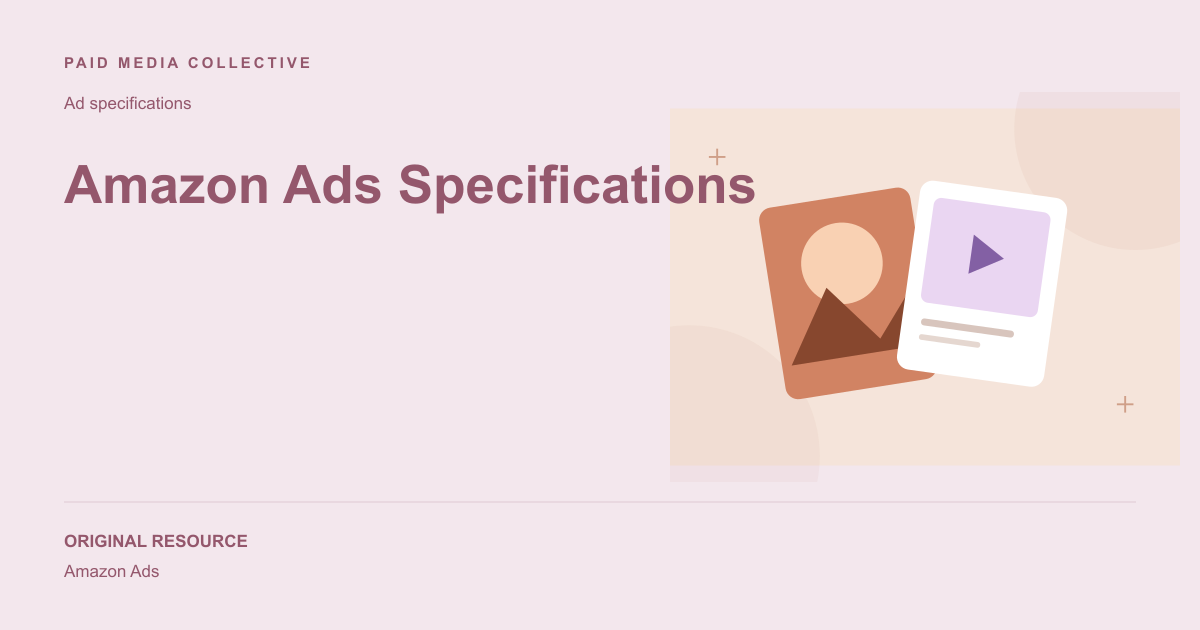 Paid Media Collective library artwork for Amazon Ads Specifications