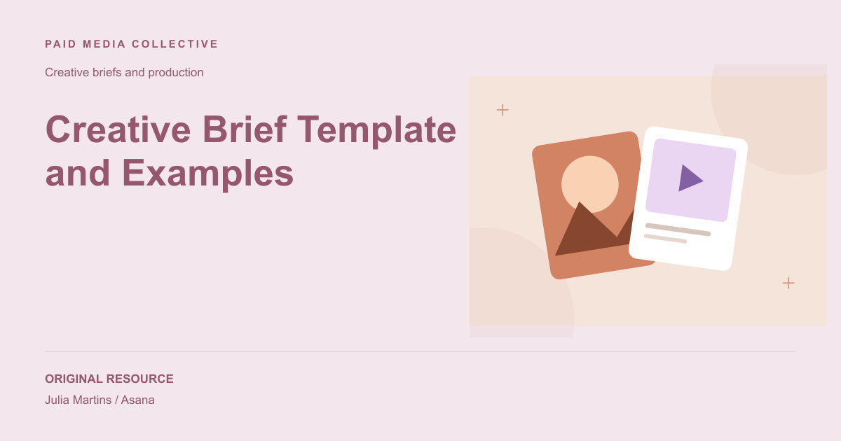 Paid Media Collective library artwork for Creative Brief Template and Examples