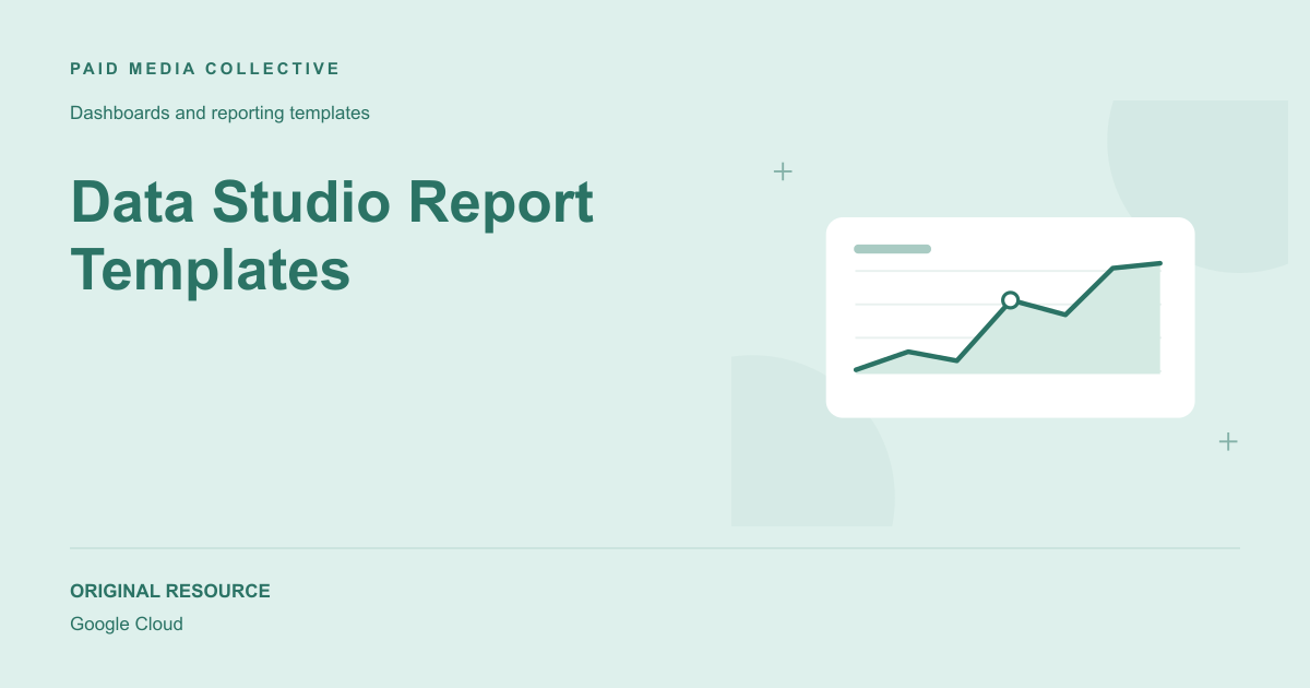 Paid Media Collective library artwork for Data Studio Report Templates